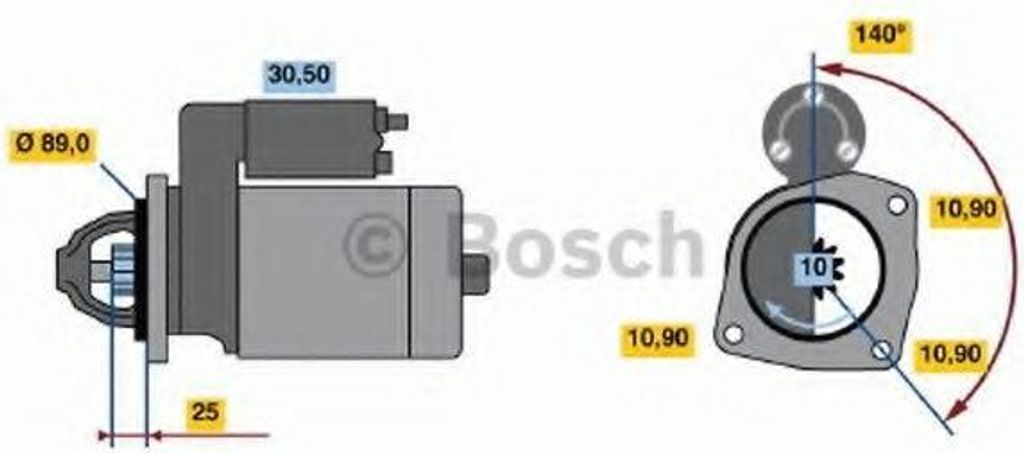 BOSCH 0 986 017 880 Starter Anlasser 4kW für IVECO EUROCARGO I-III 24V LKW