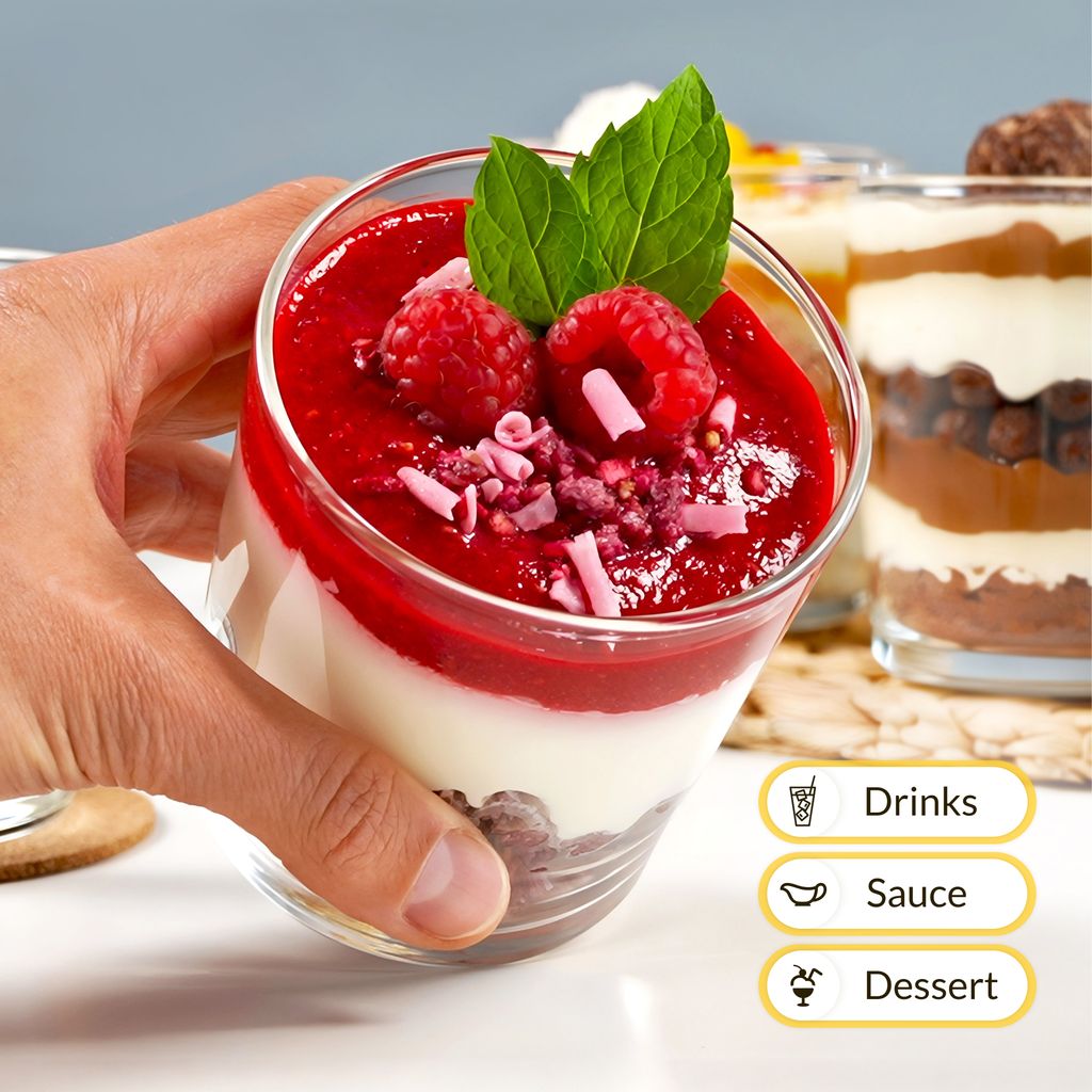 Dessertgläser 12-teiliges Set aus Glas, große Gläser für Produktbild 5