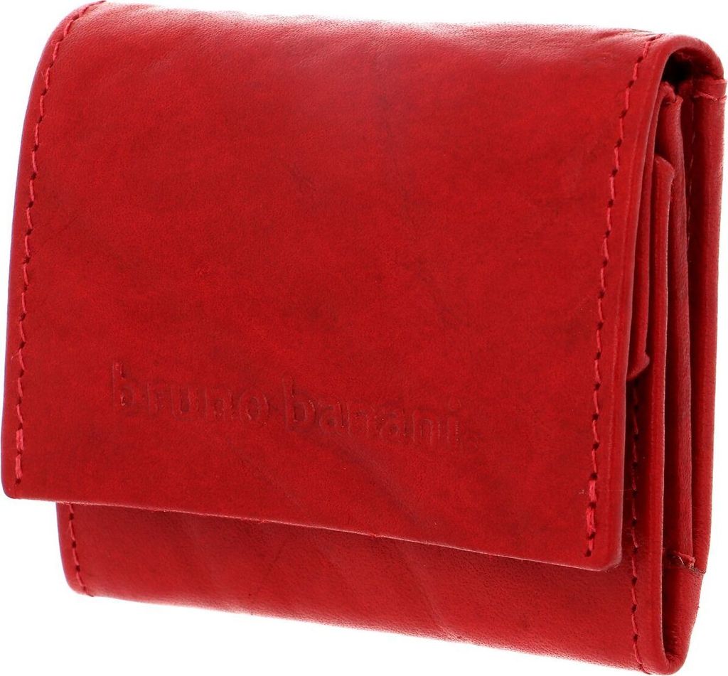 bruno banani Leder Geldbörse Africa Mini Wallet Red rot