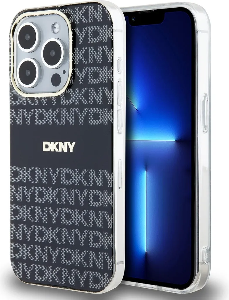 Cover iPhone 13 Pro DKNY MagSafe Nero - Protezione IML Stripe Rigida