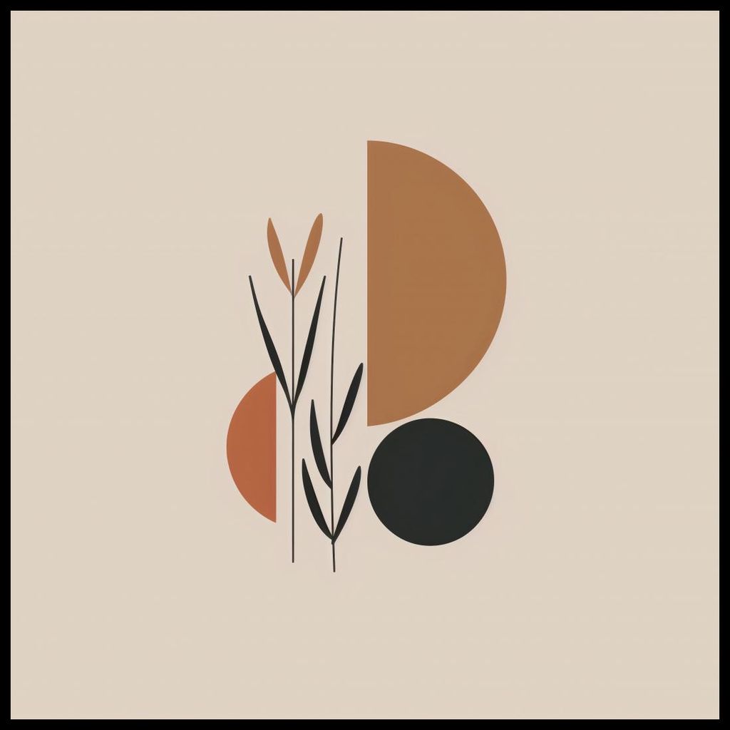 Plakat 100x100cm Harmonische Verbindung