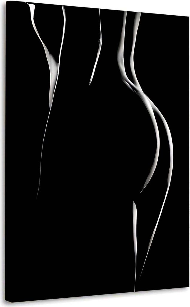 Wandbild Leinwandbild schöne Frau Rückansicht Kunstdruck XXL Wanddeko: 80x120x2cm