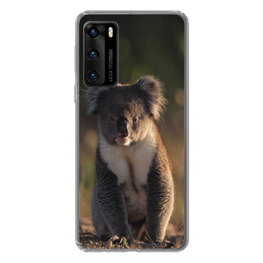 MuchoWow Handyhülle Schutzhülle Hülle für Huawei P40 Koala - Sonne - Tier - Kinder - Jungen - Mädchen Silikon Softcase Handy Hülle - Handyt...