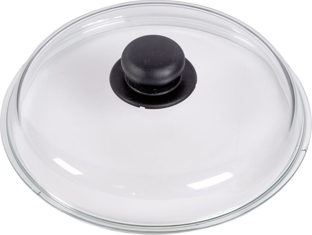 Glasdeckel mit Kunststoffgriff, Ø 20 cm, klar (1 Stück)