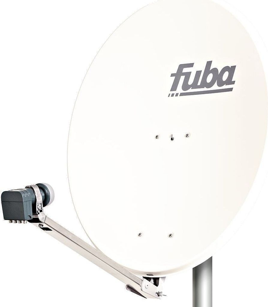 Fuba Sat-Antenne DAL 804 W mit Quad LNB weiß (80 cm) Produktbild 