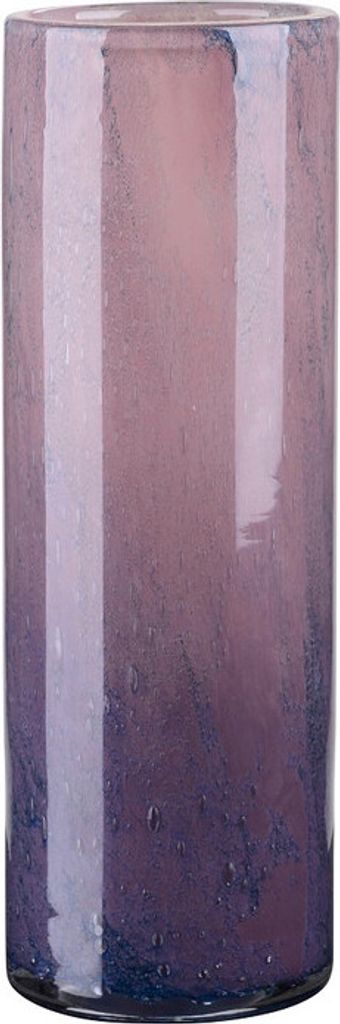 Vase Zylinder Linen schmal lila 29,5cm