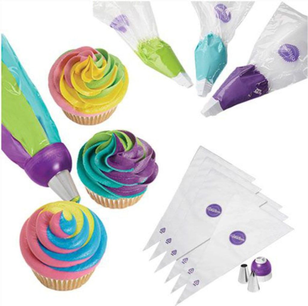 Wilton ColorSwirl Tri-Color Coupler Decorating Set/9 Produktbild 
