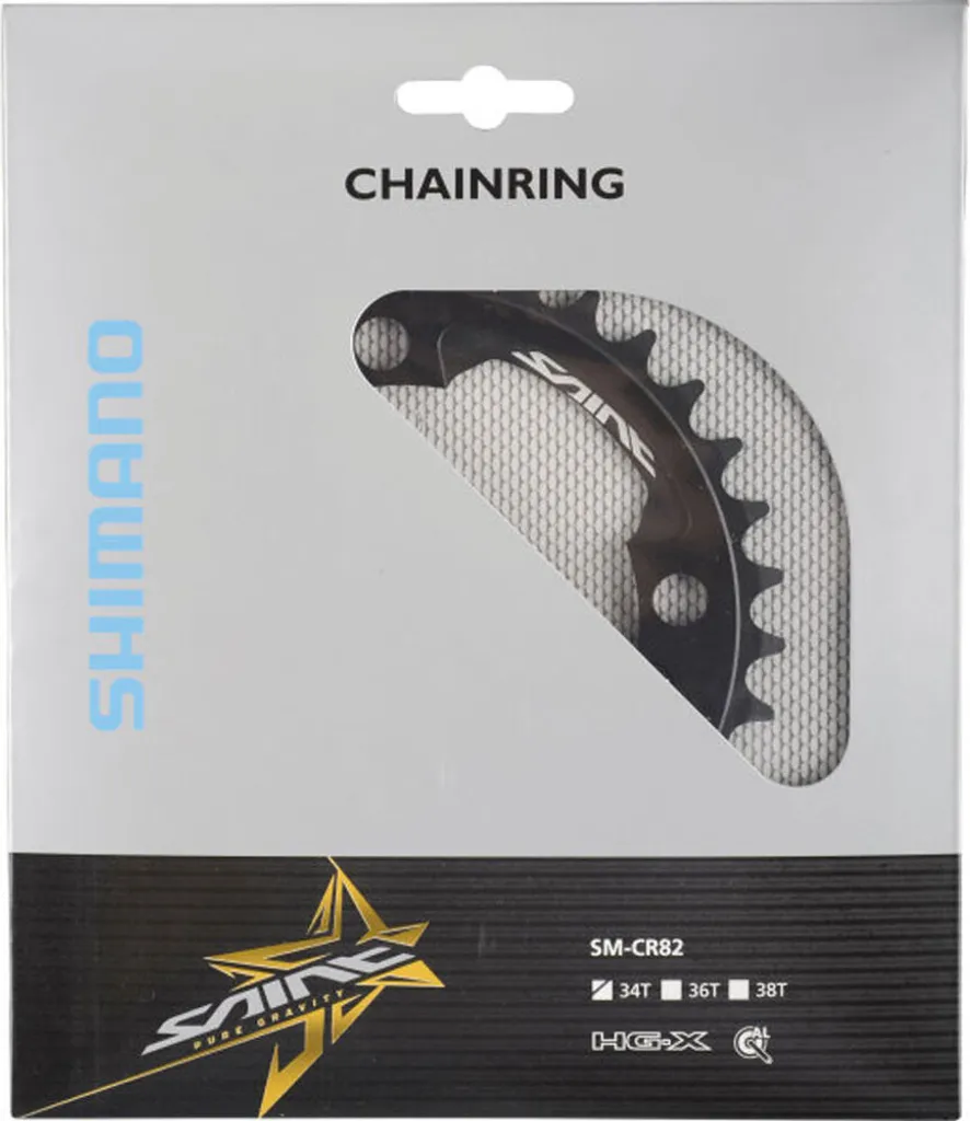 Plateau Shimano Saint FC-M820 M825 - 34 dents - Noir 104mm Aluminium