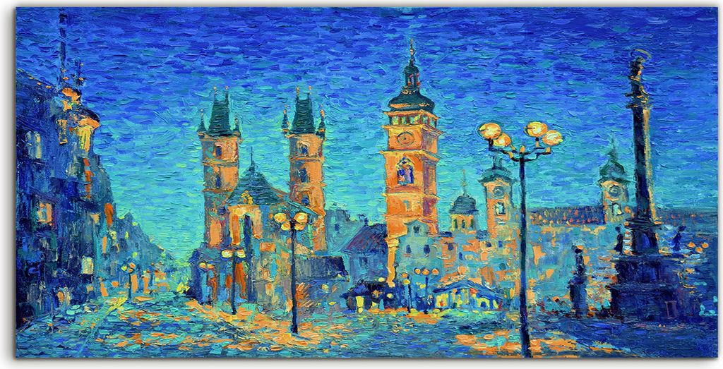 Coloray Canvas 100x50 Wandbild Leinwand Bilder Deko Landschafts architektur Alt Stadt