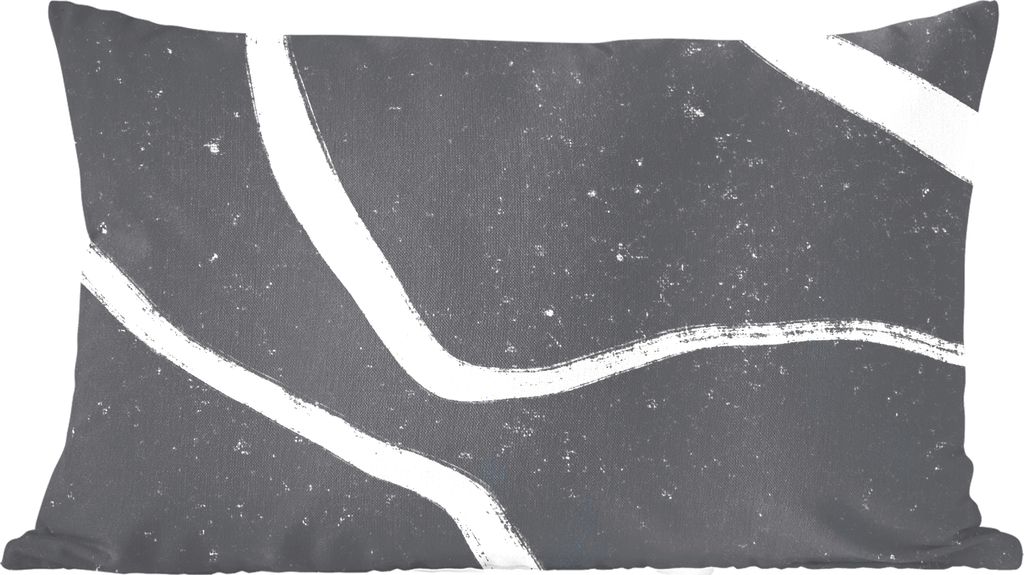 MuchoWow Zierkissen Sofakissen Wohnzimmer Dekokissen 60x40 cm Linie - Minimalismus - Gestaltung - Kopfkissen - Polster mit Foto