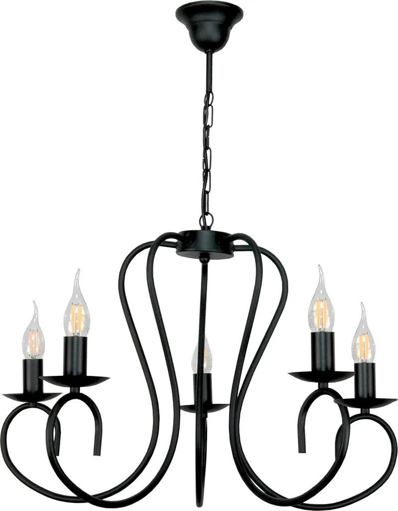 Luminaire Suspension Salon et Salle à Manger Classic Noir 15-520 PLOMYK