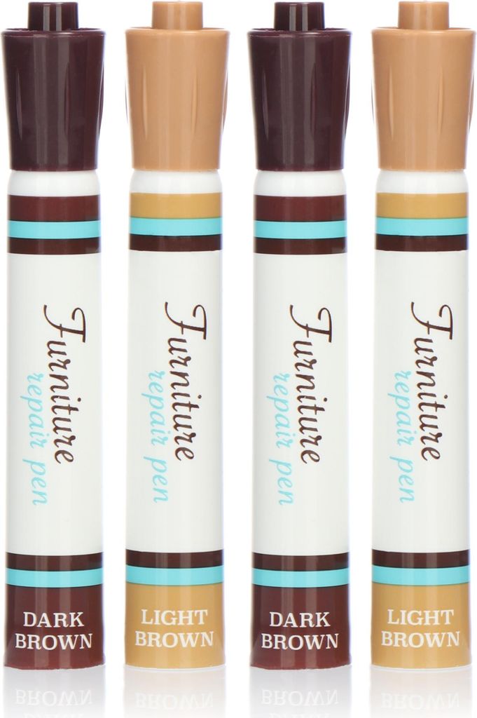 COM-FOUR® 4x Möbelstift - braune Korrekturstifte für Möbel, Produktbild 