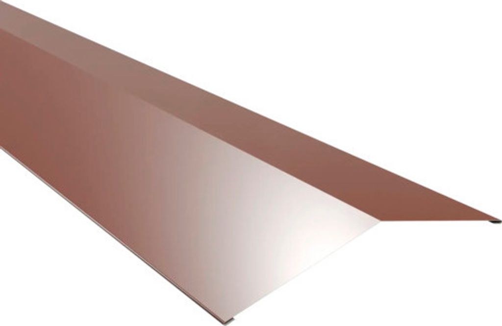PRECIT Firstblech für Trapezblech kupferbraun RAL 8004 1000 mm x 200 mm x 200 mm x 0,63 mm