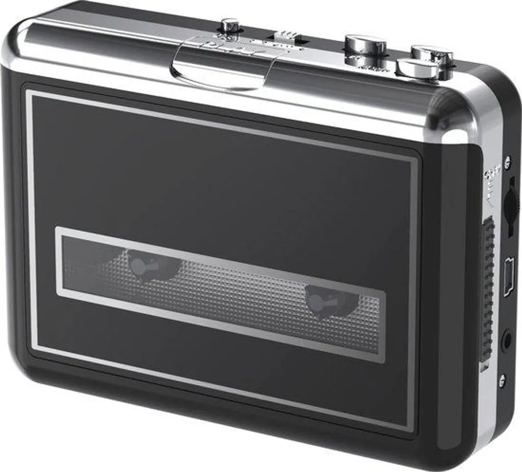 Baladeur cassette USB avec fonction de numérisation audio simplifiée noir