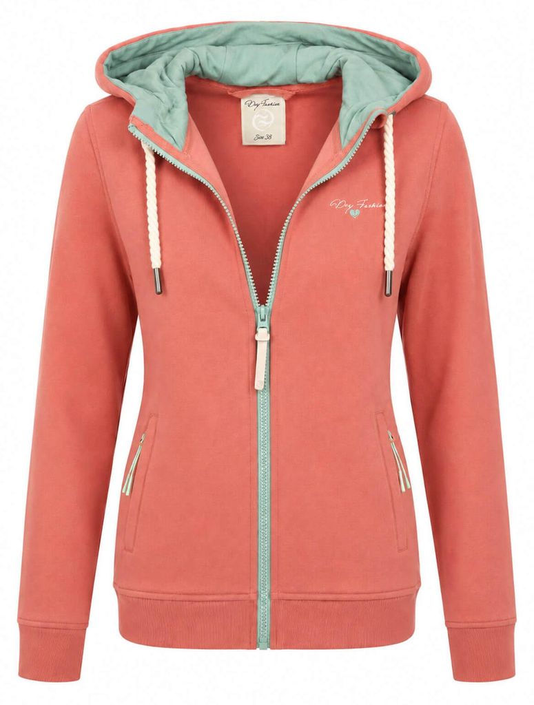 Dry Fashion Damen Sweatjacke Kolding Moin-Backprint in Produktbild 