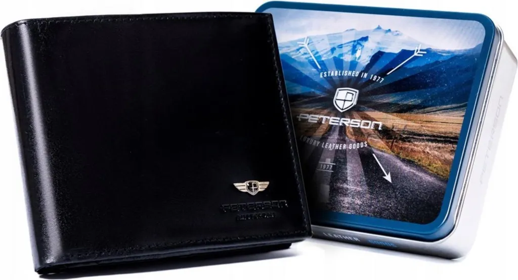 Portafoglio Elegante Peterson Uomo | Pelle Vera e Design Professionale