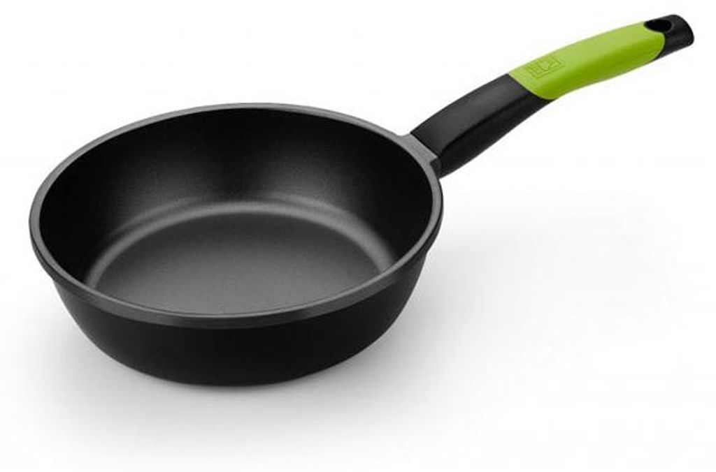 BRA Prior | 24 cm tiefe Bratpfanne aus Aluminiumguss mit Antihaftbeschichtung, geeignet für alle Herdarten, auch Induktion