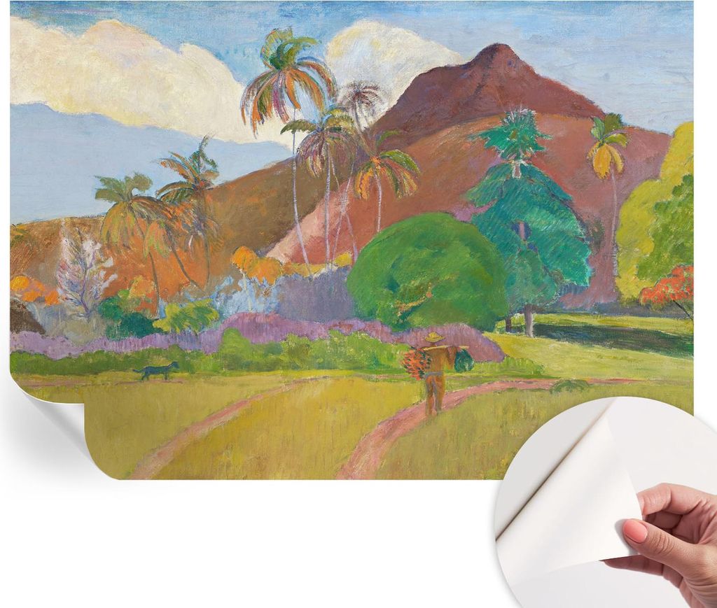 Selbstklebende Wandtapete - Dekorative Tapete für Wohnzimmer - Klebefolie für Wandbilder - Tapetenfolie für Wanddekoration - 208x146 cm - Exotis...