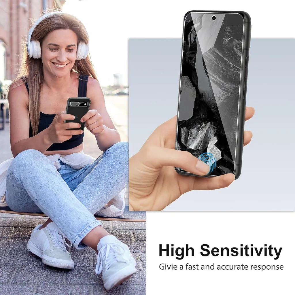 Évitez les Rayures sur Google Pixel 8a : Verre Blindé 9H Pack de 5 - 7