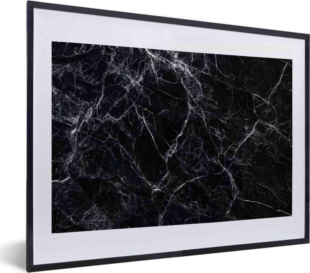 MuchoWow® MuchoWow® Gerahmtes Poster Marmor - Stein - Linie Produktbild 