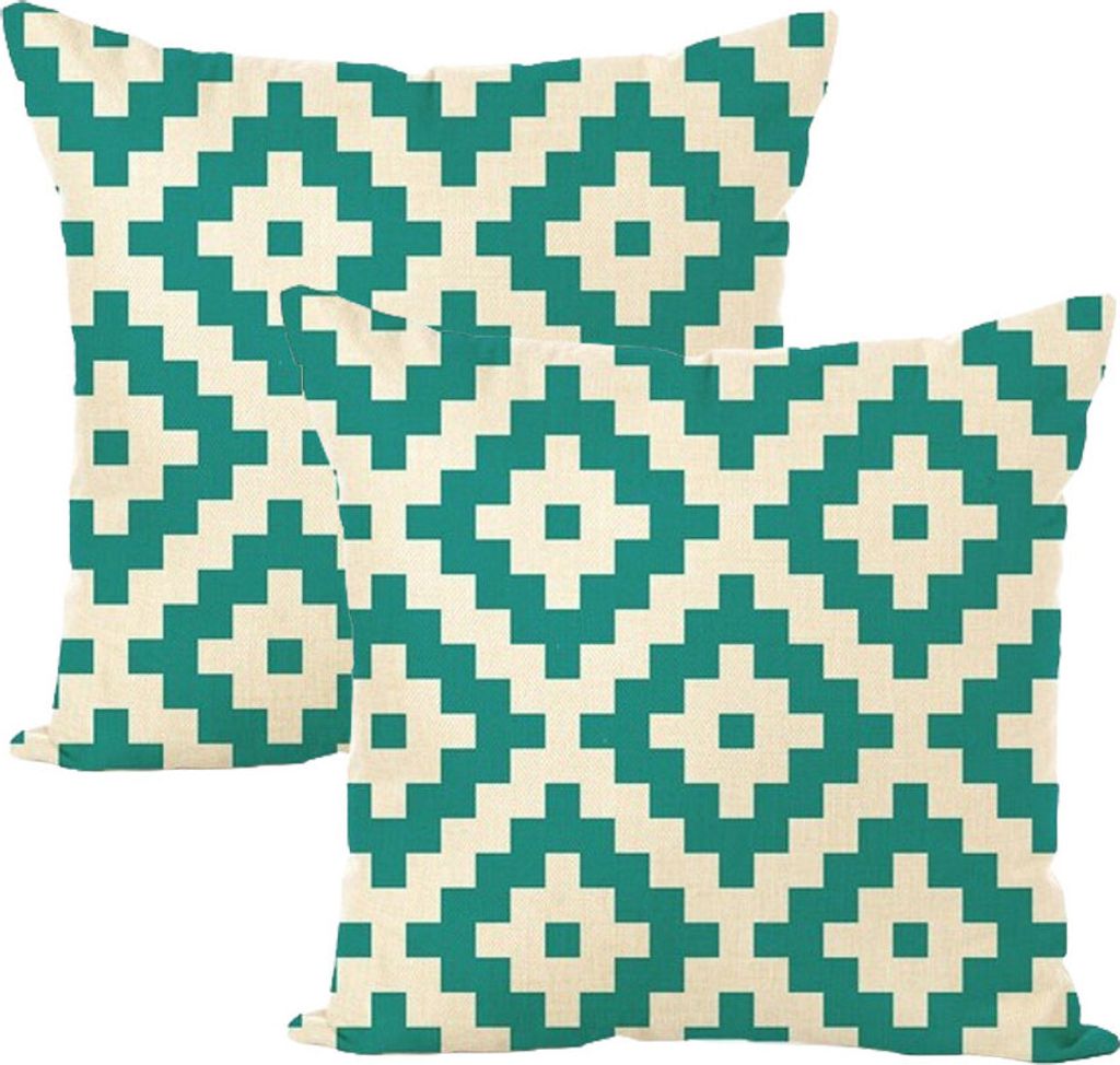 Kissenbezüge 45 Cm X 45 Cm, 2er-Set, Geometrischer Dekorativer Boho-Kissenbezug, Beige Leinen-Kissenbezug Für Sofa, Schlafzimmer, Zuhause, Terras...