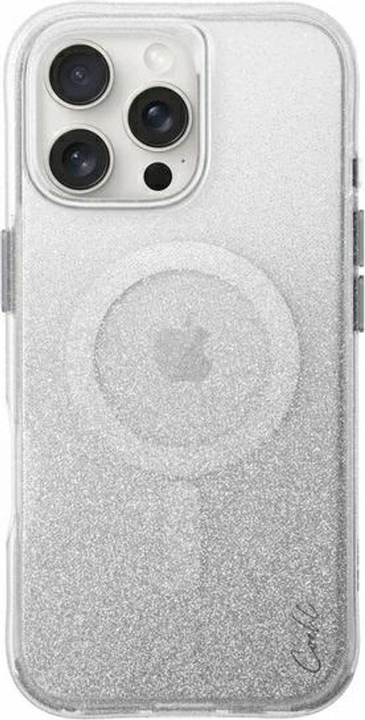 Fall Uniq Coehl Lumino Magnetische Aufladung Na Iphone 16 Pro Max - Srebrne