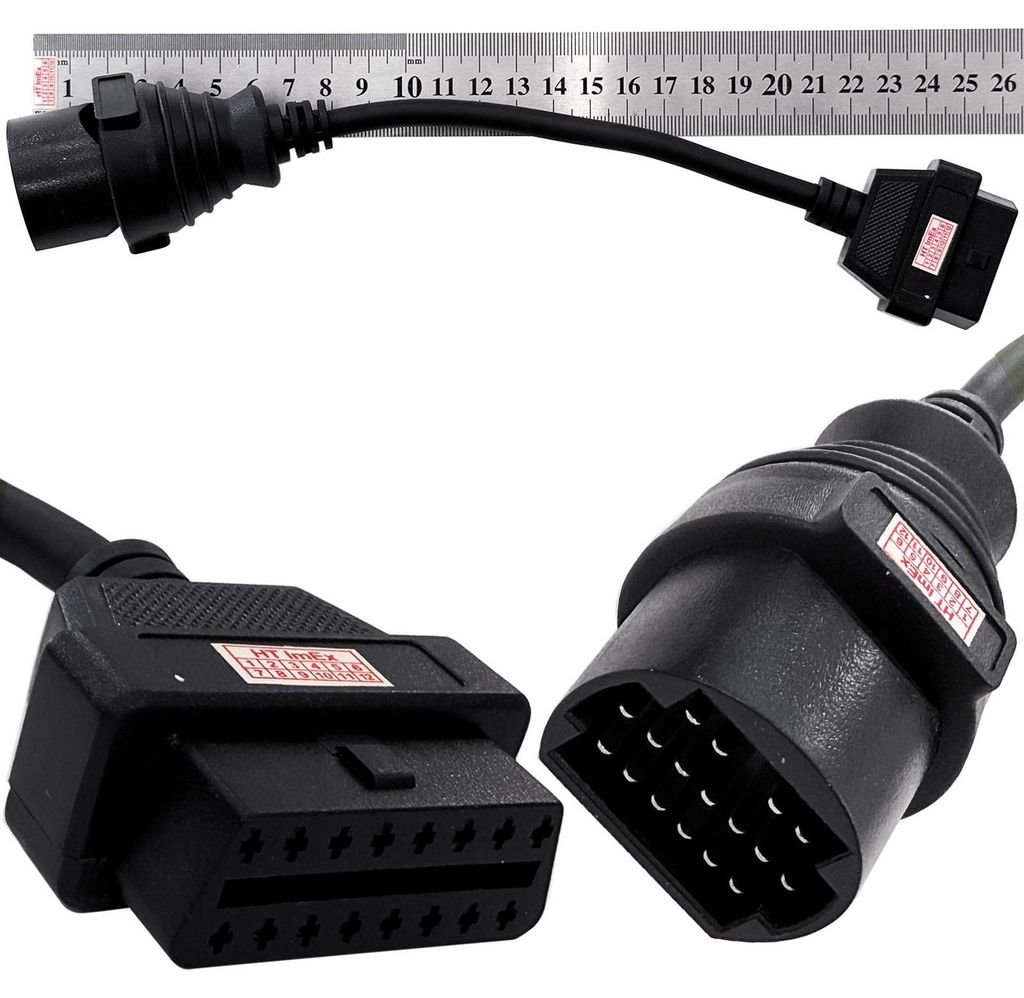 17pin auf 16Pin OBD1 OBD2 Connect Cable Adapter Kabel Diagnose kompatibel mit Toyota