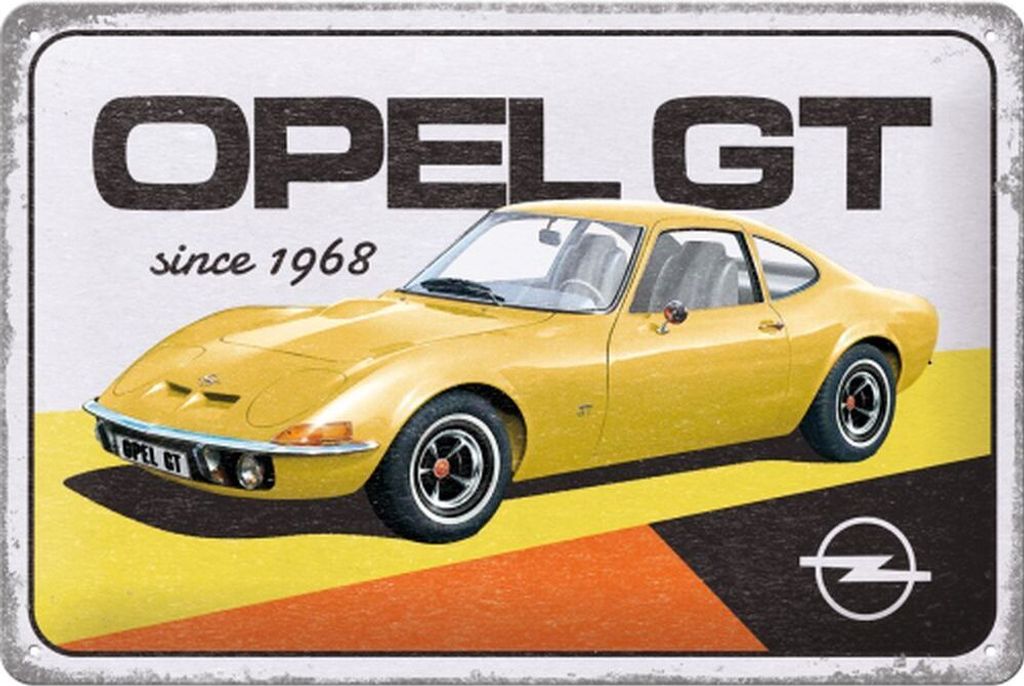 Nostalgic-Art - Blechschild 20 x 30cm - Opel - Opel GT Produktbild 