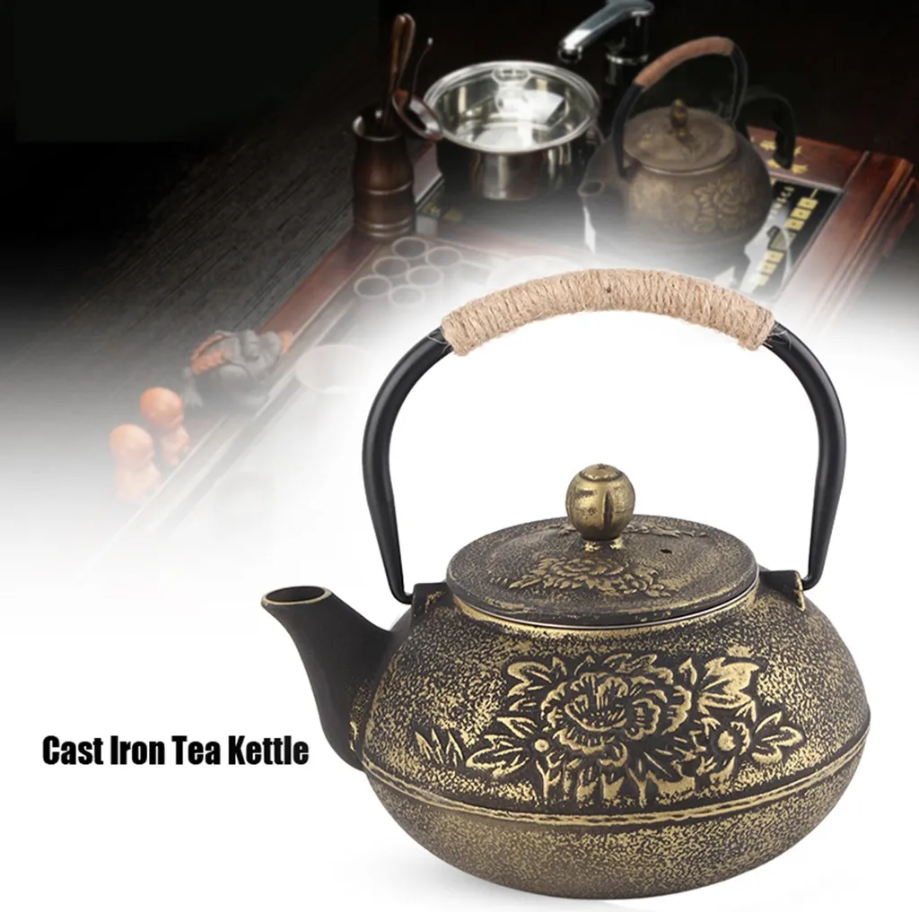 Bouilloire en fonte japonaise 900ml avec infuseur amovible - Théière