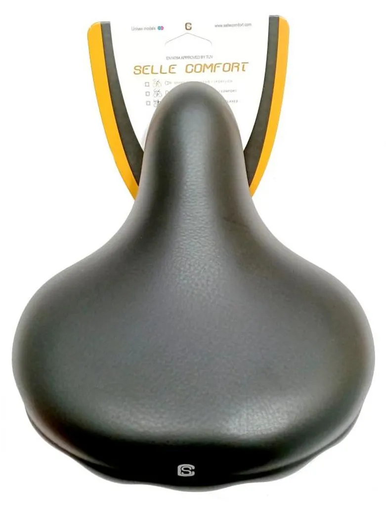 Selle Confort Noire Type Drifter sans Sangle pour Vélo de Ville Relax