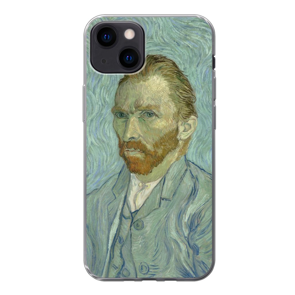 MuchoWow Handyhülle Schutzhülle Hülle für iPhone 13 Selbstporträt - Vincent van Gogh Silikon Softcase Handy Hülle - Karteninhaber