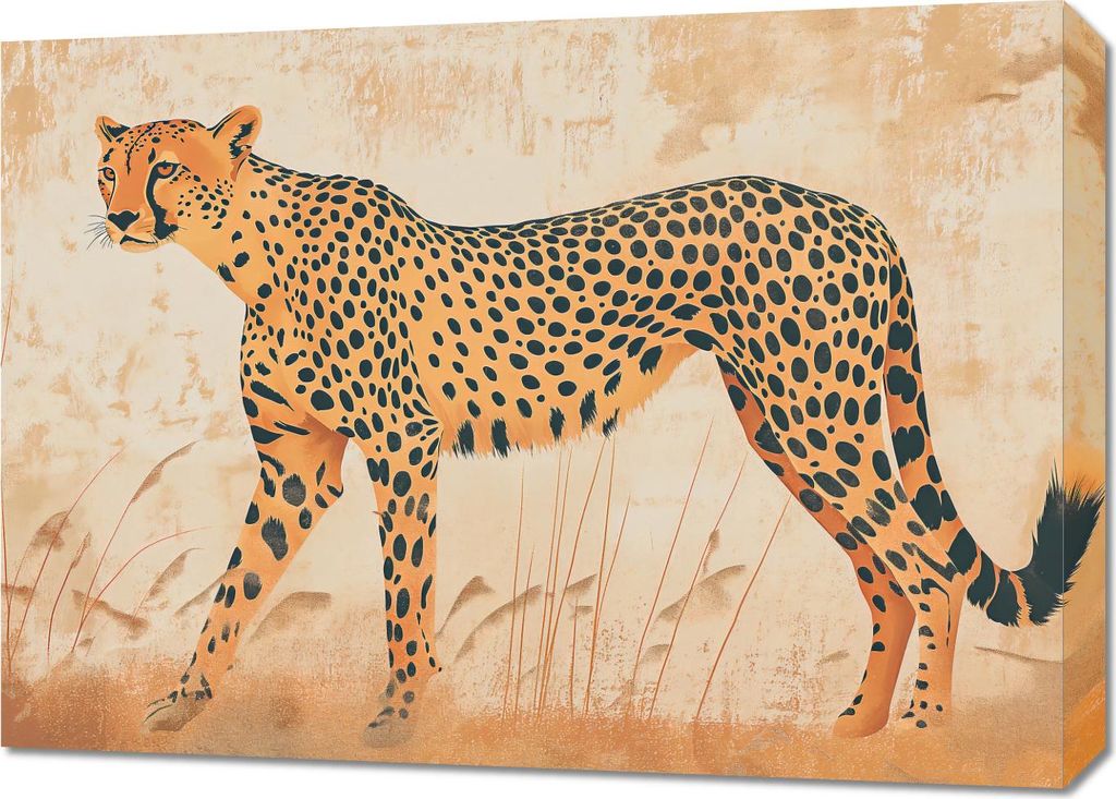 Bild 70x50cm Gepard in Bewegung