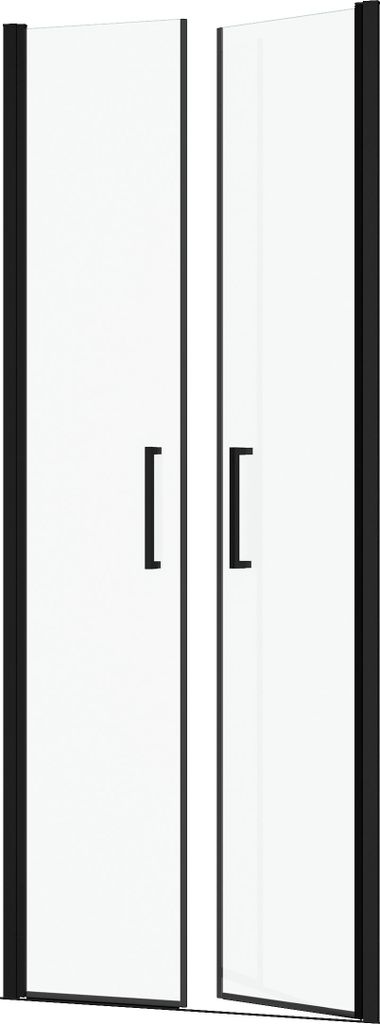 Porte de Douche Double Battant 80x200cm - Verre Trempé Image du produit 