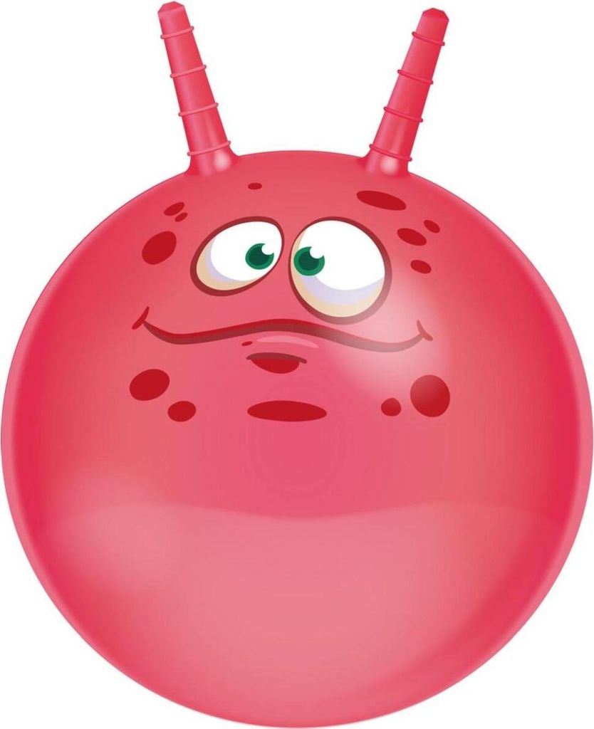 Hüpfball mit Hörnern, 45 cm, Rosa