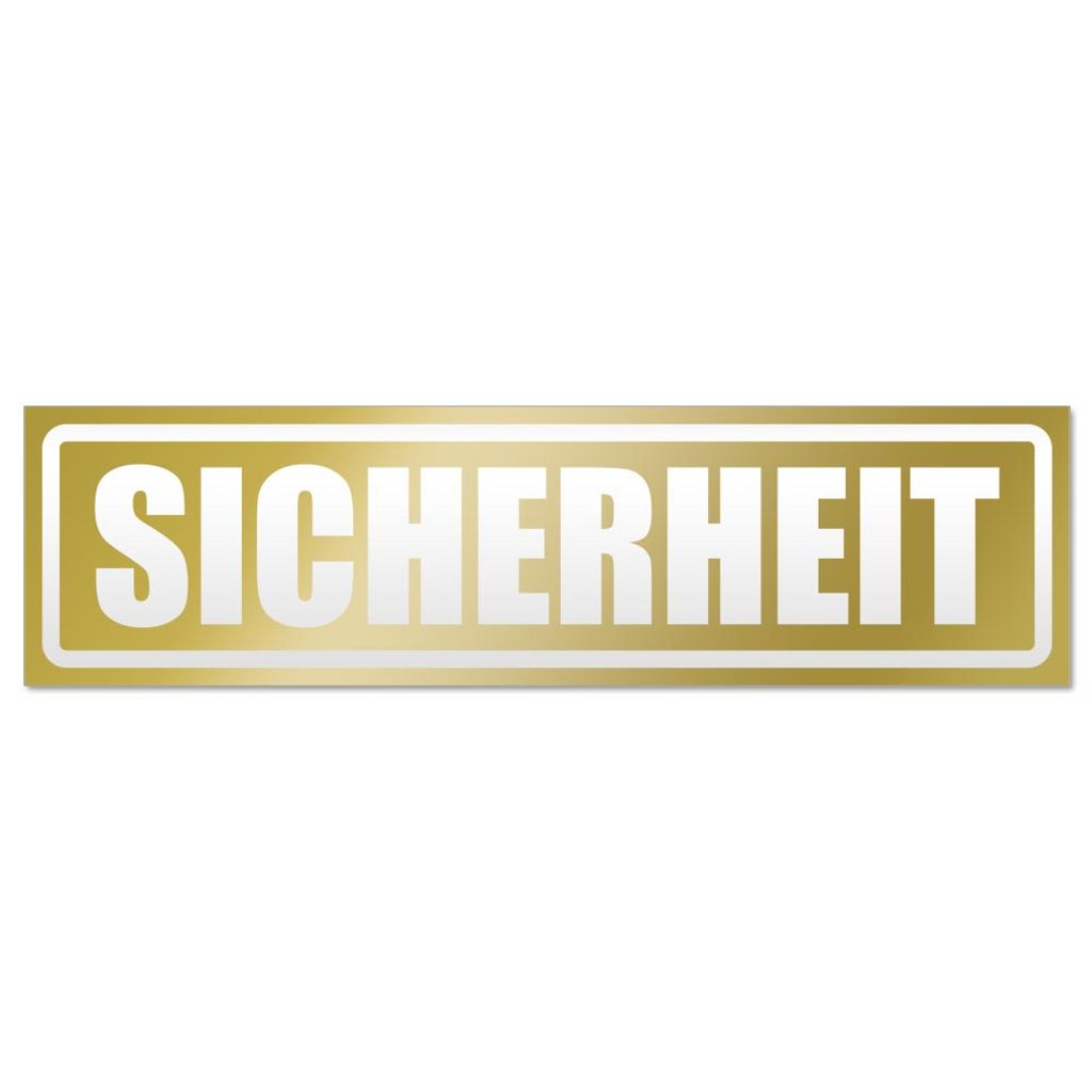 Sicherheit Security invertiert Magnetschild Schild magnetisch