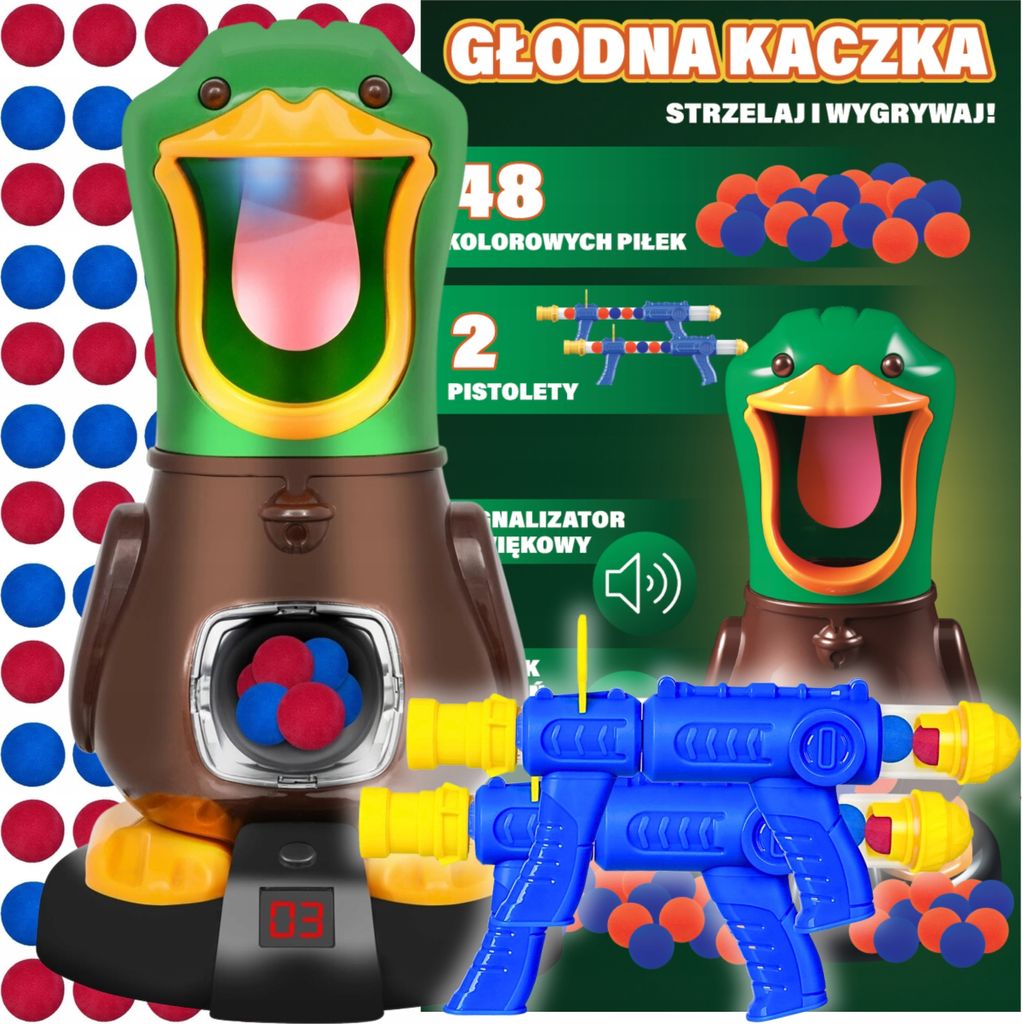 KRUMAD Hungry Duck Gra Zręcznościowa dla Dzieci od 3 Lat, 2 Immagine del prodotto 