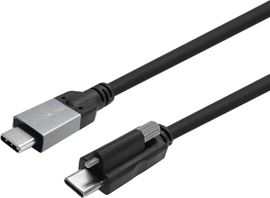 Cavo 2m USB-C Vivolink PROUSBCMMS2 20Gbps 100W - Sicurezza Vite