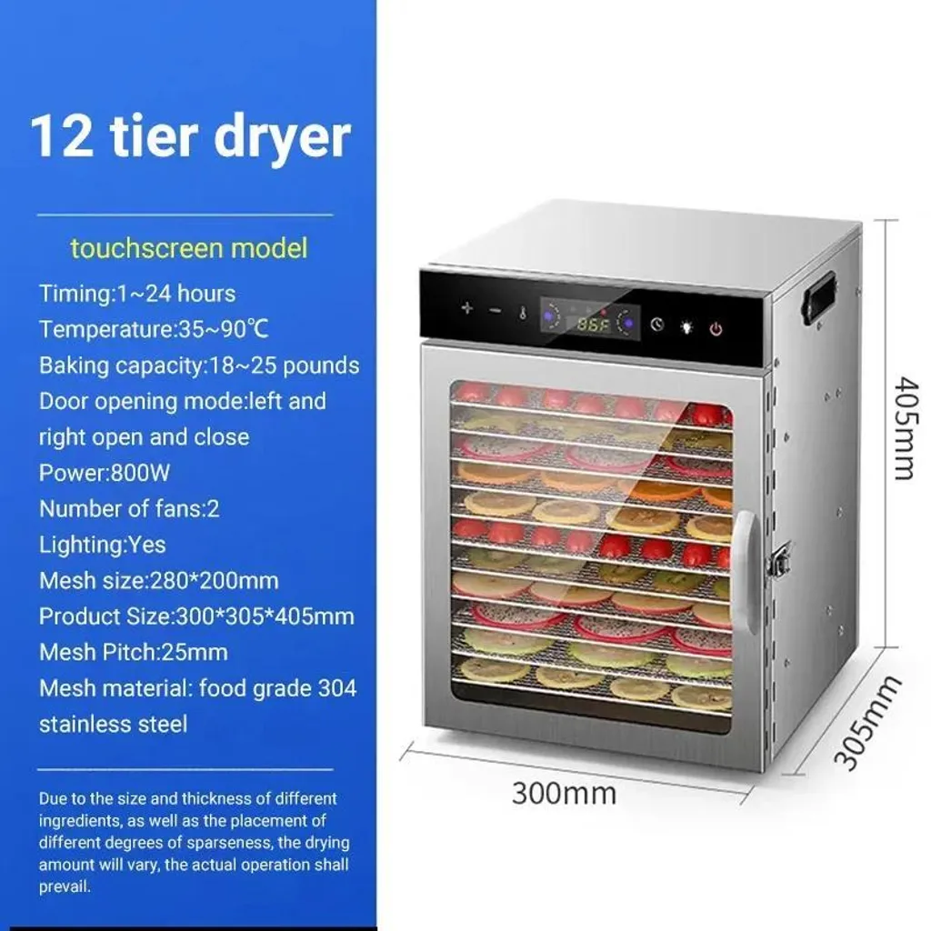 Déshydrateur alimentaire 12 étages basse consommation version UE - 2