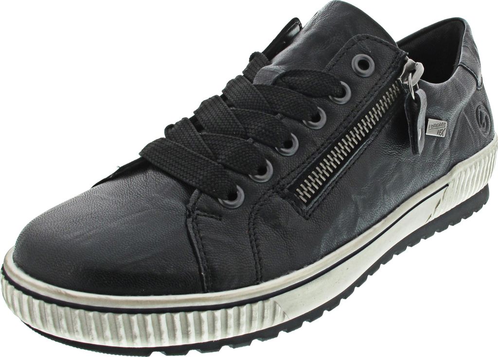 Remonte Damen Sneaker Leder Herbstfarben Schwarz 39 EU