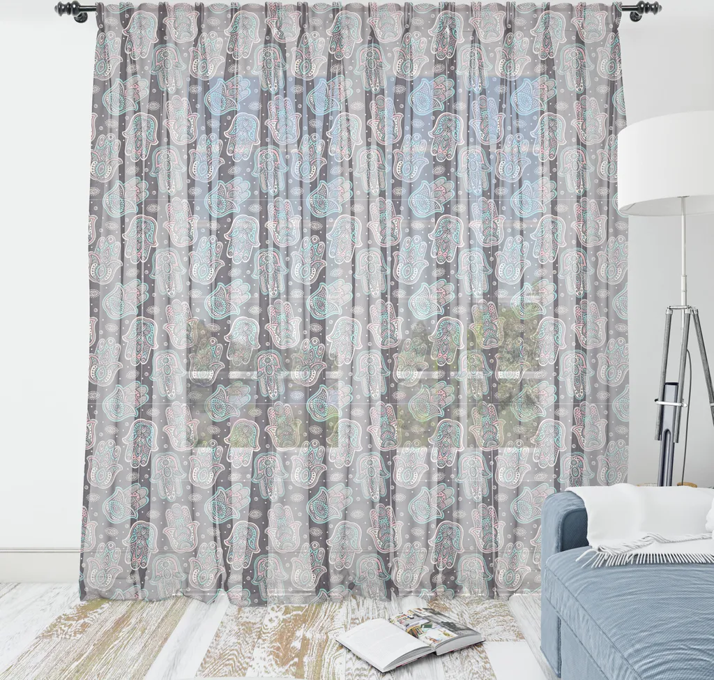 Tessuto da Parete ABAKUHAUS Hamsa 220x274 cm - Design Etnico Luxury