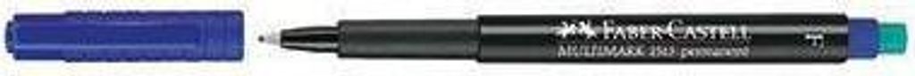 FABER-CASTELL Marker Multimark permanent F blau Produktbild 