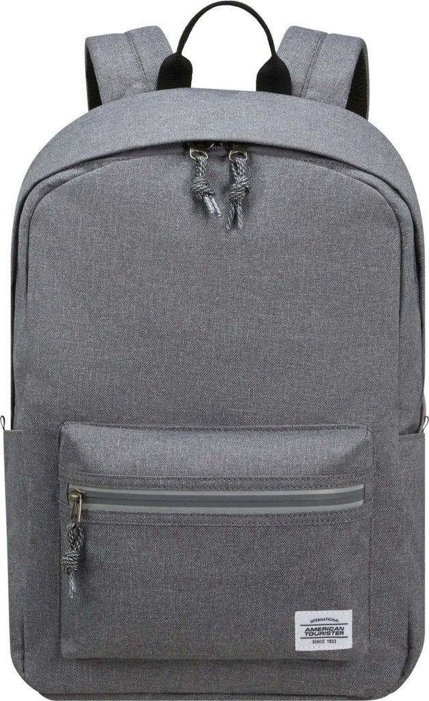 American Tourister Brightup Backpack Zip Rucksack 150956 grey melange