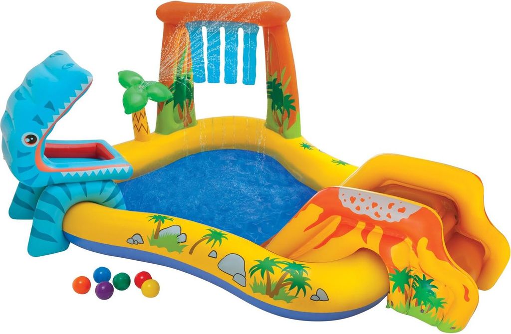 Wasserbecken, Kinderspielplatz, Rutsche, Springbrunnen Intex 57444