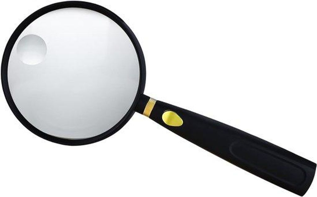 Handloep 13x vergrootglas 110 mm Ø - Anti-reflectie - Sterk en onbreekbaar - Antislip handgriff - Ideal für Senioren zum Zeitungslesen und Kinder...
