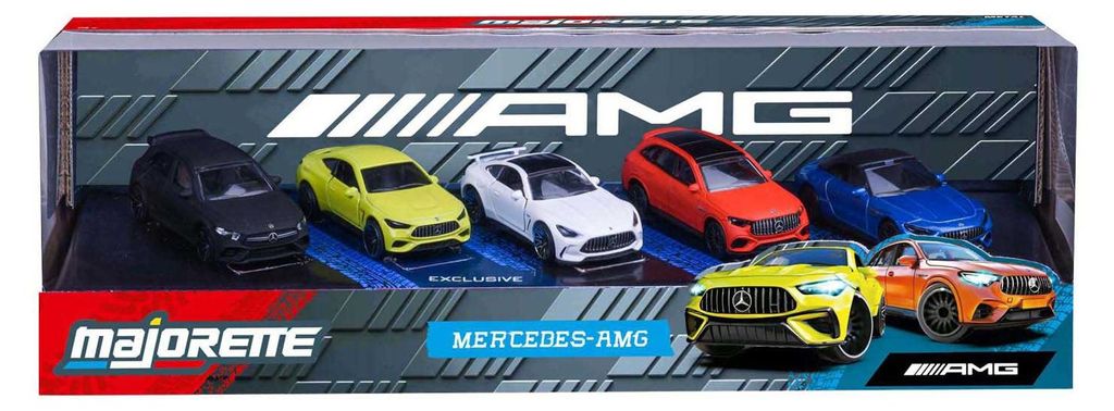 Majorette Mercedes-AMG Spielzeugauto Set - 5 Stück - Produktbild 