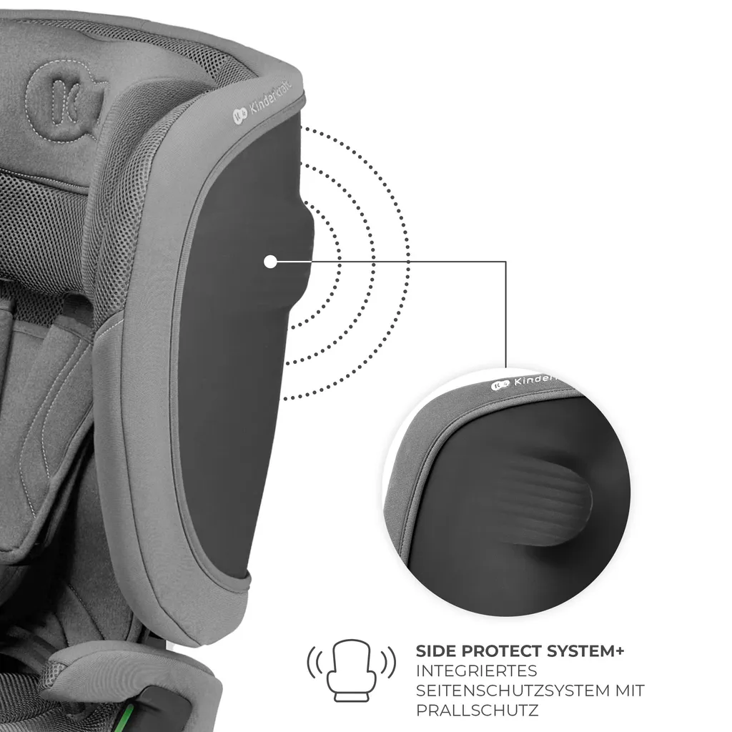 Siège auto sécurisé Kinderkraft Fix2Go i-Size anti-erreur gris - 5