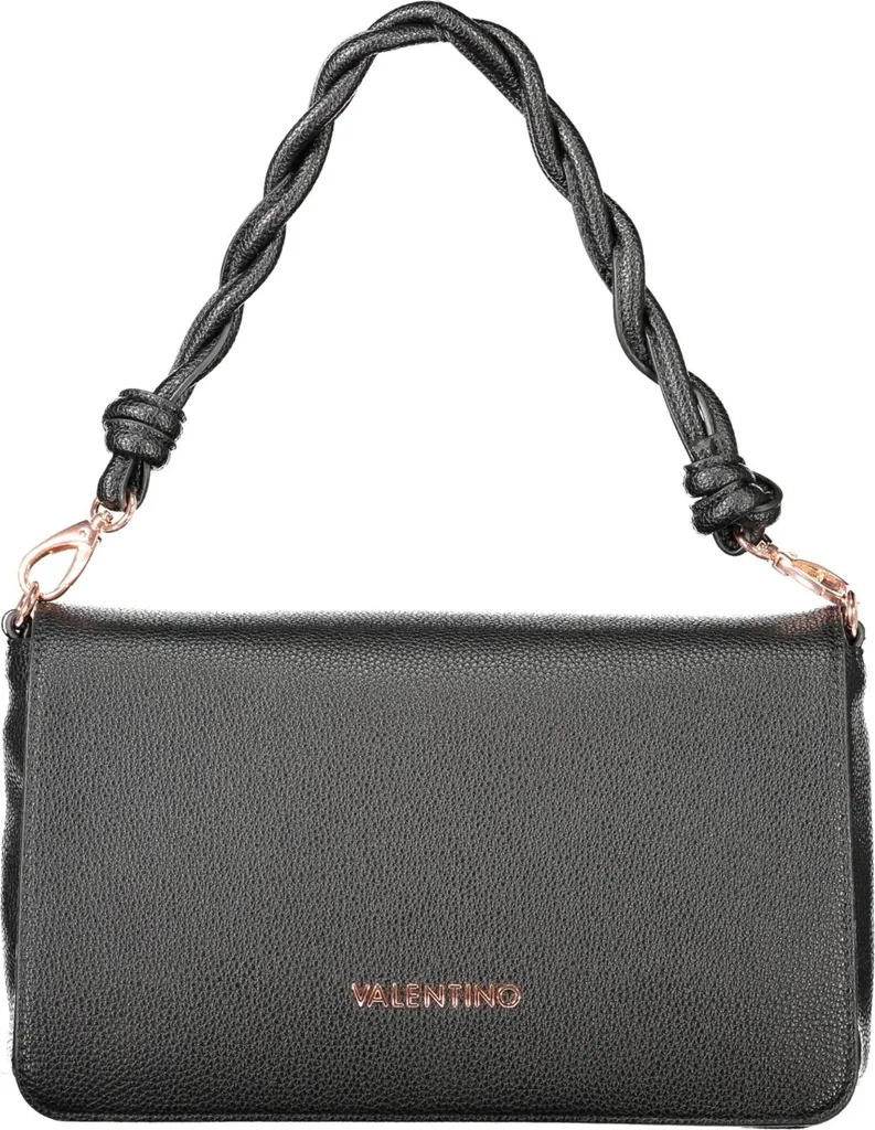 Petit sac à main noir bandoulière polyvalent pour femme en toile recyclée