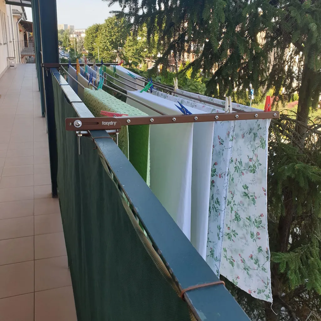 Corda per Biancheria Retrattile, 5.1M Stendibiancheria Retrattile, Acciaio Inossidabile Corda da Bucato Riavvolgibile, Stendibiancheria da Parete per Bagno Balcone Giardino, Capacità di Peso di 22 Kg