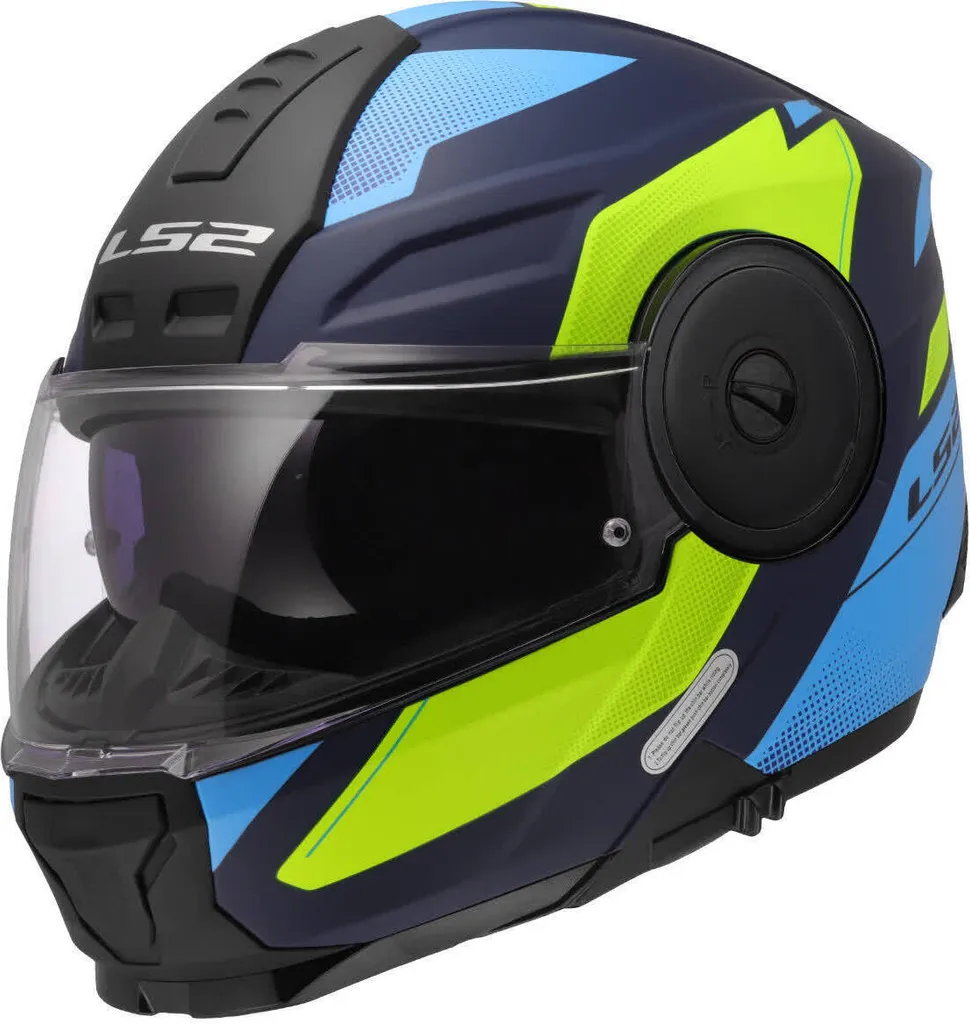 Casque modulaire haute visibilité jaune fluo LS2 FF902 SCOPE II S