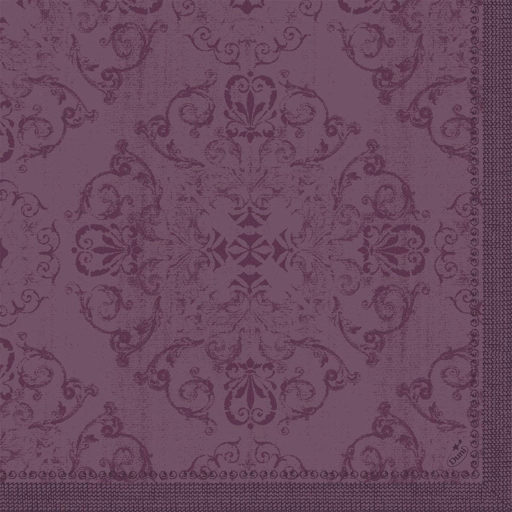 12x Dunilin-Servietten 40 x 40 cm 1/4 Falz Opulent Plum | Packung (45 Stück)